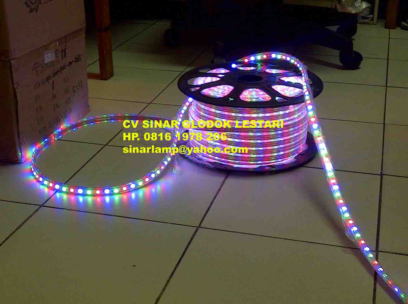 Lampu LED Strips 5050 RGB 220V 50 meter